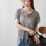 透かし編みニットポロ | NICE CLAUP / OLIVE des OLIVE OUTLET | 詳細画像2