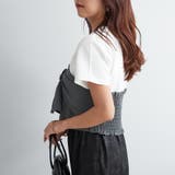 【1枚でサマ見えコーデが叶う！】前リボンT | NICE CLAUP / OLIVE des OLIVE　OUTLET | 詳細画像7 