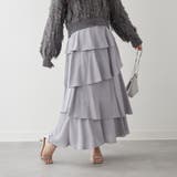 ブル-グレ- | アシメティアードスカート | NICE CLAUP / OLIVE des OLIVE OUTLET