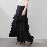 ブラック | 【Web限定】アシメティアードスカート | RMAF NICE CLAUP / OLIVE des OLIVE