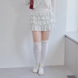 小花柄カットティアードミニスカート | NICE CLAUP / OLIVE des OLIVE　OUTLET | 詳細画像16 