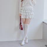 小花柄カットティアードミニスカート | NICE CLAUP / OLIVE des OLIVE　OUTLET | 詳細画像18 