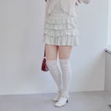 小花柄カットティアードミニスカート | NICE CLAUP / OLIVE des OLIVE　OUTLET | 詳細画像20 