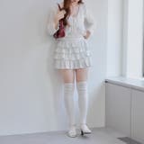 小花柄カットティアードミニスカート | NICE CLAUP / OLIVE des OLIVE　OUTLET | 詳細画像21 