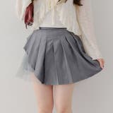 【MARCHES】チュール使いプリーツミニスカート | NICE CLAUP / OLIVE des OLIVE OUTLET | 詳細画像5