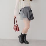 【MARCHES】チュール使いプリーツミニスカート | NICE CLAUP / OLIVE des OLIVE OUTLET | 詳細画像12
