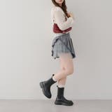 【MARCHES】チュール使いプリーツミニスカート | NICE CLAUP / OLIVE des OLIVE OUTLET | 詳細画像15