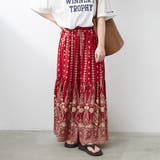 シーズンムード高まる、ペイズリー柄ロングスカート | NICE CLAUP / OLIVE des OLIVE OUTLET | 詳細画像2