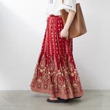 シーズンムード高まる、ペイズリー柄ロングスカート | NICE CLAUP / OLIVE des OLIVE OUTLET | 詳細画像4