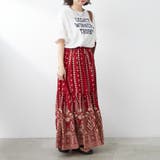 シーズンムード高まる、ペイズリー柄ロングスカート | NICE CLAUP / OLIVE des OLIVE OUTLET | 詳細画像7