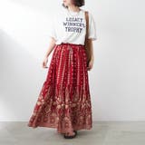 シーズンムード高まる、ペイズリー柄ロングスカート | NICE CLAUP / OLIVE des OLIVE OUTLET | 詳細画像9