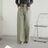 脇切替フリンジパンツ | NICE CLAUP / OLIVE des OLIVE OUTLET | 詳細画像30