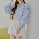 【MARCHES】肩あきリボン短丈シャツ | NICE CLAUP / OLIVE des OLIVE OUTLET | 詳細画像8