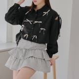 【MARCHES】肩あきリボン短丈シャツ | NICE CLAUP / OLIVE des OLIVE OUTLET | 詳細画像18