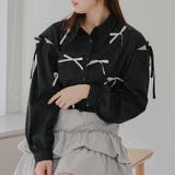 【MARCHES】肩あきリボン短丈シャツ | NICE CLAUP / OLIVE des OLIVE OUTLET | 詳細画像16