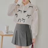 【MARCHES】肩あきリボン短丈シャツ | NICE CLAUP / OLIVE des OLIVE OUTLET | 詳細画像32