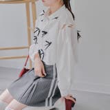 【MARCHES】肩あきリボン短丈シャツ | NICE CLAUP / OLIVE des OLIVE OUTLET | 詳細画像34