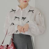 【MARCHES】肩あきリボン短丈シャツ | NICE CLAUP / OLIVE des OLIVE OUTLET | 詳細画像29