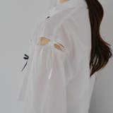 【MARCHES】肩あきリボン短丈シャツ | NICE CLAUP / OLIVE des OLIVE OUTLET | 詳細画像44