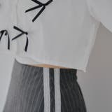 【MARCHES】肩あきリボン短丈シャツ | NICE CLAUP / OLIVE des OLIVE OUTLET | 詳細画像45