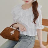 フリルクロスブラウス | NICE CLAUP / OLIVE des OLIVE OUTLET | 詳細画像2