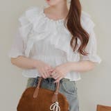 フリルクロスブラウス | NICE CLAUP / OLIVE des OLIVE OUTLET | 詳細画像5