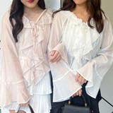 【大人フェミニン】楊柳シアーラッフルブラウス | RMAF NICE CLAUP / OLIVE des OLIVE | 詳細画像3