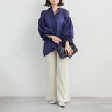 涼し気な印象、シアー楊柳スキッパー2枚袖ブラウス | NICE CLAUP / OLIVE des OLIVE　OUTLET | 詳細画像45 