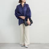 涼し気な印象、シアー楊柳スキッパー2枚袖ブラウス | NICE CLAUP / OLIVE des OLIVE　OUTLET | 詳細画像46 