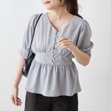 ペプラムブラウス | NICE CLAUP / OLIVE des OLIVE OUTLET | 詳細画像1