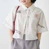 色々刺繍ショートシャツ | NICE CLAUP / OLIVE des OLIVE OUTLET | 詳細画像2