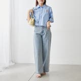 色々刺繍ショートシャツ | NICE CLAUP / OLIVE des OLIVE OUTLET | 詳細画像6