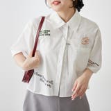 オフ | 色々刺繍ショートシャツ | NICE CLAUP / OLIVE des OLIVE OUTLET