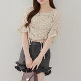 ベージュ系 | ドロストスクエアブラウス | NICE CLAUP / OLIVE des OLIVE OUTLET