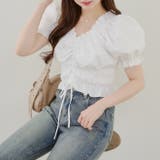 シャーリング半袖ブラウス | NICE CLAUP / OLIVE des OLIVE OUTLET | 詳細画像6