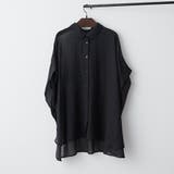 ブラック | 軽やかな着心地、ガーゼBIGシャツ | NICE CLAUP / OLIVE des OLIVE OUTLET