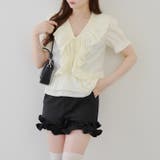 半袖フリフリブラウス | NICE CLAUP / OLIVE des OLIVE OUTLET | 詳細画像13
