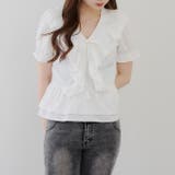 半袖フリフリブラウス | NICE CLAUP / OLIVE des OLIVE OUTLET | 詳細画像18