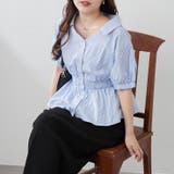 【通勤やオフィスカジュアルにも◎】スキッパー半袖ブラウス | NICE CLAUP / OLIVE des OLIVE OUTLET | 詳細画像30