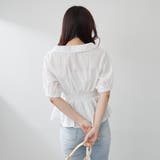 【通勤やオフィスカジュアルにも◎】スキッパー半袖ブラウス | NICE CLAUP / OLIVE des OLIVE OUTLET | 詳細画像5