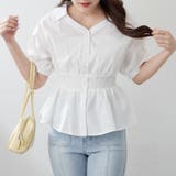 【通勤やオフィスカジュアルにも◎】スキッパー半袖ブラウス | NICE CLAUP / OLIVE des OLIVE OUTLET | 詳細画像7