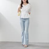 【通勤やオフィスカジュアルにも◎】スキッパー半袖ブラウス | NICE CLAUP / OLIVE des OLIVE OUTLET | 詳細画像8
