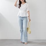 【通勤やオフィスカジュアルにも◎】スキッパー半袖ブラウス | NICE CLAUP / OLIVE des OLIVE OUTLET | 詳細画像10