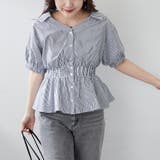【通勤やオフィスカジュアルにも◎】スキッパー半袖ブラウス | NICE CLAUP / OLIVE des OLIVE OUTLET | 詳細画像15