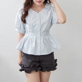 【通勤やオフィスカジュアルにも◎】スキッパー半袖ブラウス | NICE CLAUP / OLIVE des OLIVE OUTLET | 詳細画像25