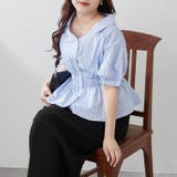 【通勤やオフィスカジュアルにも◎】スキッパー半袖ブラウス | NICE CLAUP / OLIVE des OLIVE OUTLET | 詳細画像37