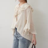 ラッフル5分袖ブラウス | NICE CLAUP / OLIVE des OLIVE OUTLET | 詳細画像13