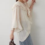 ラッフル5分袖ブラウス | NICE CLAUP / OLIVE des OLIVE OUTLET | 詳細画像15