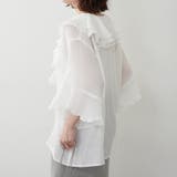 ラッフル5分袖ブラウス | NICE CLAUP / OLIVE des OLIVE OUTLET | 詳細画像1