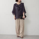 ラッフル5分袖ブラウス | NICE CLAUP / OLIVE des OLIVE OUTLET | 詳細画像6